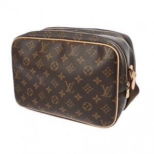 Louis Vuitton Brown Bag Canvas Reporter Monogram Shoulder